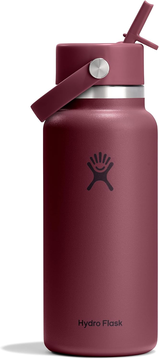 Hydro Flask Burgundy Wide Flex Straw Cap Bottle 32 oz, 1 EA