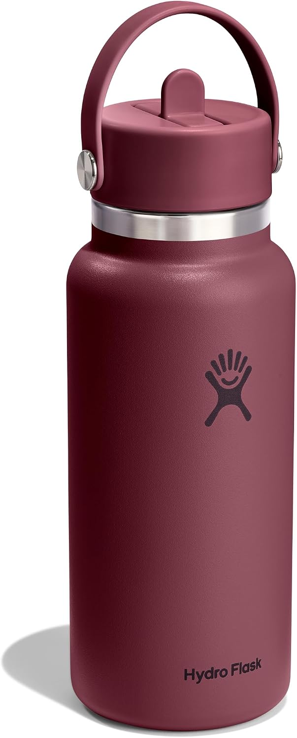 Hydro Flask Burgundy Wide Flex Straw Cap Bottle 32 oz, 1 EA