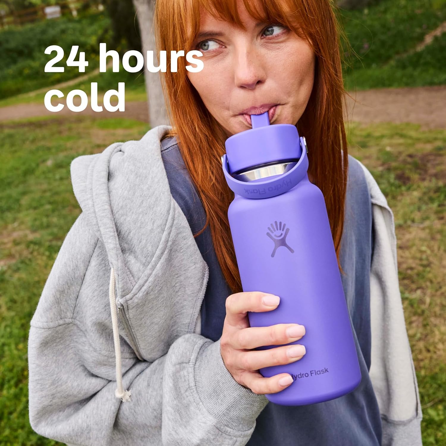 Hydro Flask Burgundy Wide Flex Straw Cap Bottle 32 oz, 1 EA