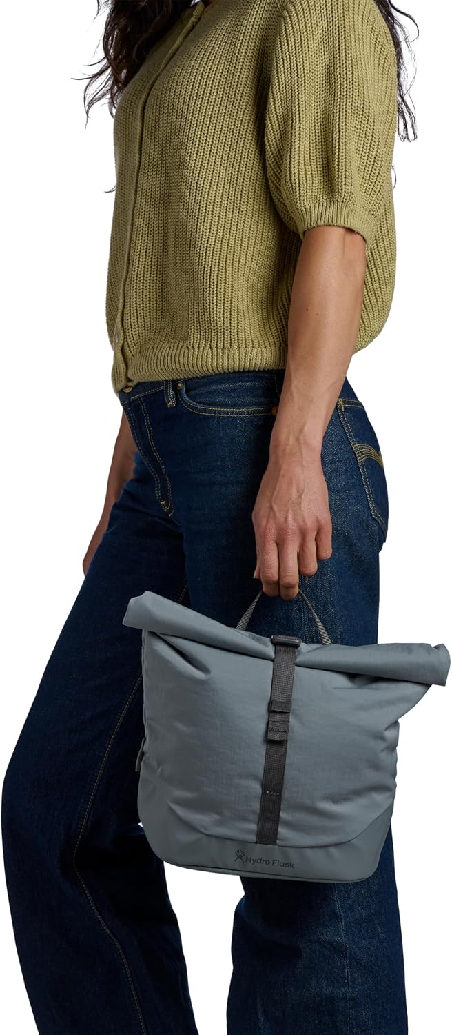 Hydro Flask Carryout Lunch Rolltop - Insulated Lunch Bag - Soft Travel Cooler Burgundy