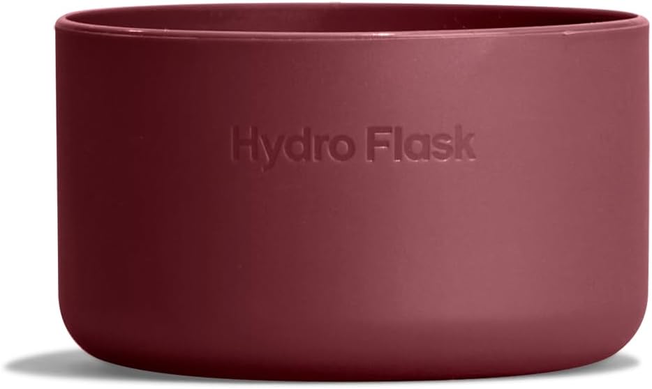 Hydro Flask Micro Boot - Bottom Protector Sleeve - Silicone Water Bottle Accessory, 200 ml, 6.7 Oz Burgundy