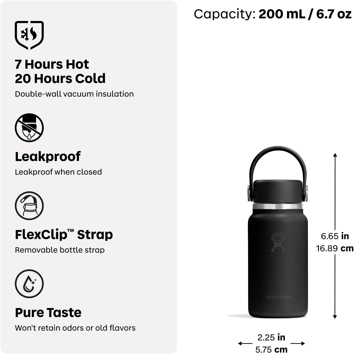 Hydro Flask Utopia Purple Micro Hydro Bottle 200 ml, 1 EA