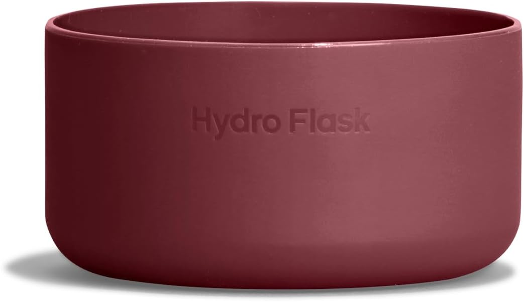 Hydro Flask Micro Boot - Bottom Protector Sleeve - Silicone Water Bottle Accessory, 400 ml, 13.5 Oz Burgundy