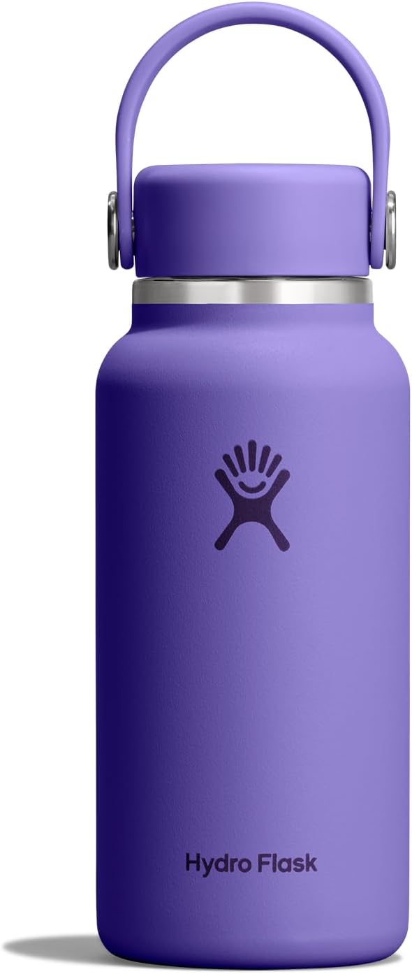 Hydro Flask Micro Bottle - Insulated Mini Leak Proof Flask for Purse or Pocket in 10 Oz Utopia Utopia Purple