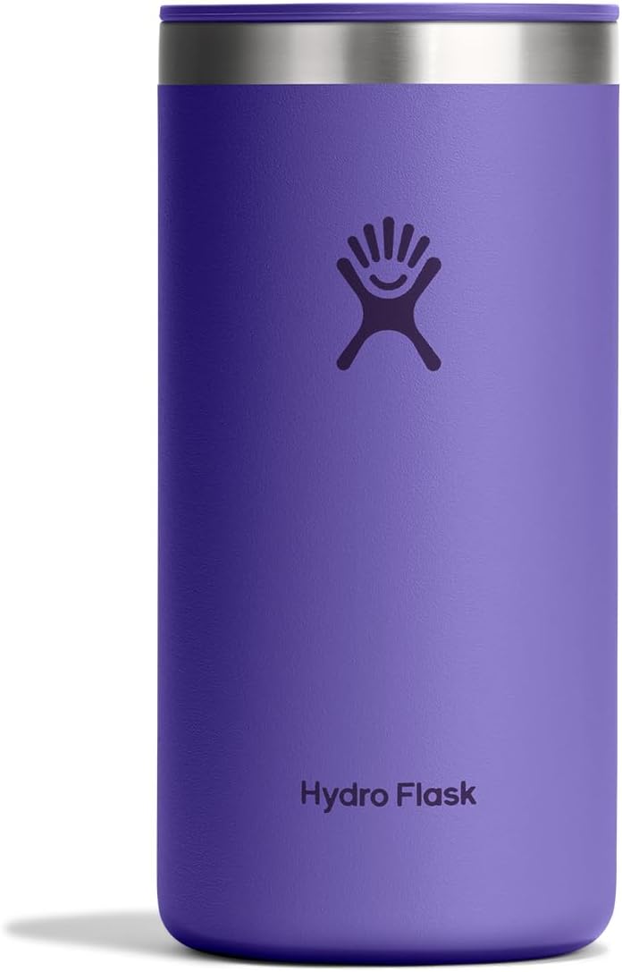 Hydro Flask Travel Coffee Cup – Insulated Stainless Steel, Non-Spill, Leak Proof To-Go Coffee Tumbler 16 Oz Utopia Purple Burgundy