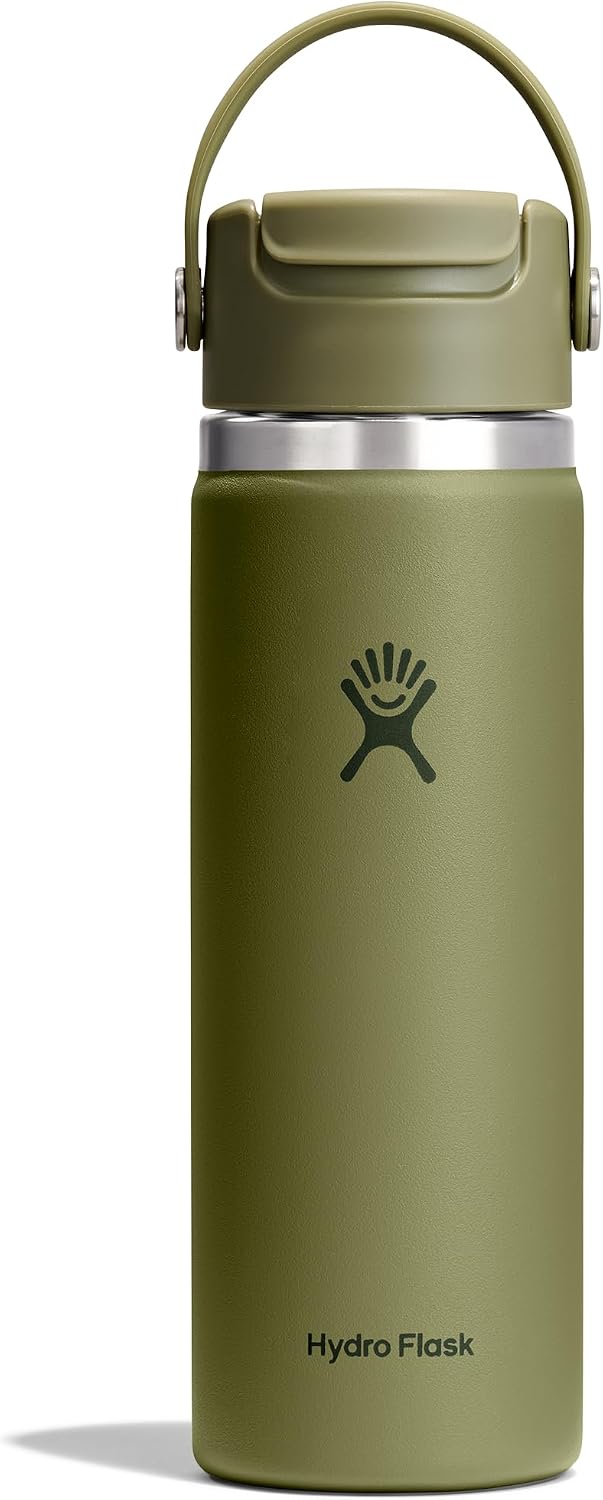 Hydro Flask Flip Sip Coffee Tumbler Mug – Insulated Stainless Steel, Non Spill, Leak Proof Travel Coffee Cup 20 Oz Palmer Green