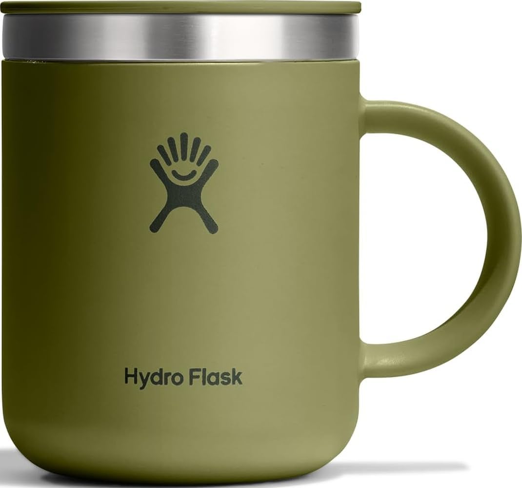 Hydro Flask Coffee Mug – Insulated Stainless Steel, Non Spill, Leak Resistant Travel Mug 12 Oz Palmer Green