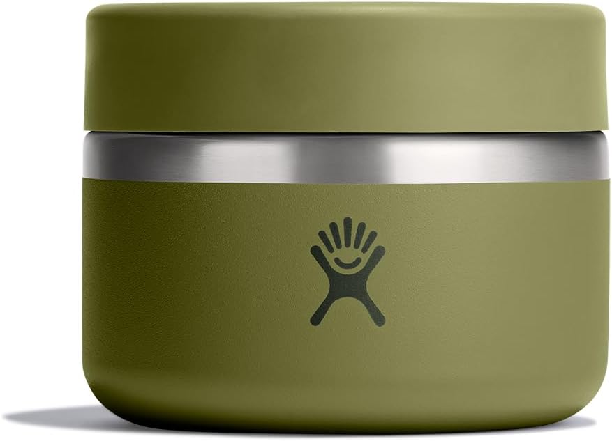 HYDRO FLASK Food Jar – Insulated Stainless Steel, Snack Travel Container for Hot Food, Lunch, & Soup 12 Oz Palmer Green