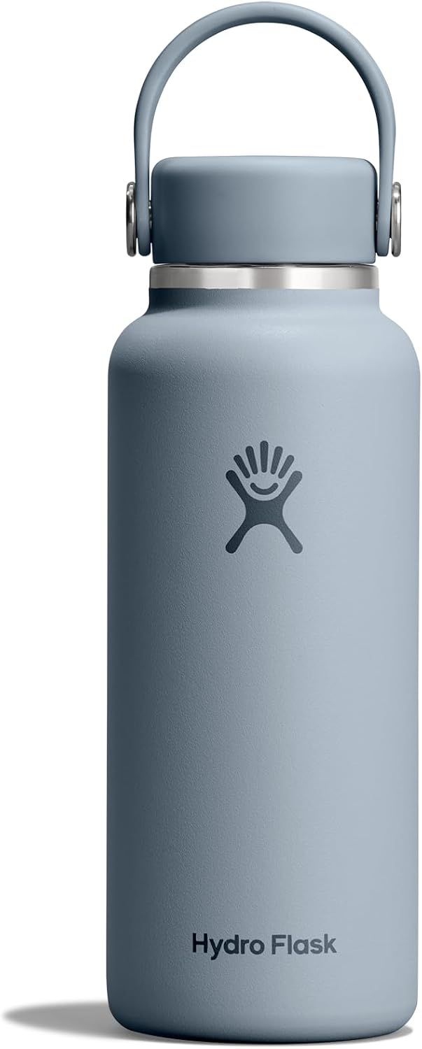 Hydro Flask Micro Bottle - Insulated Mini Leak Proof Flask for Purse or Pocket in 13.5 Oz Shale Gray