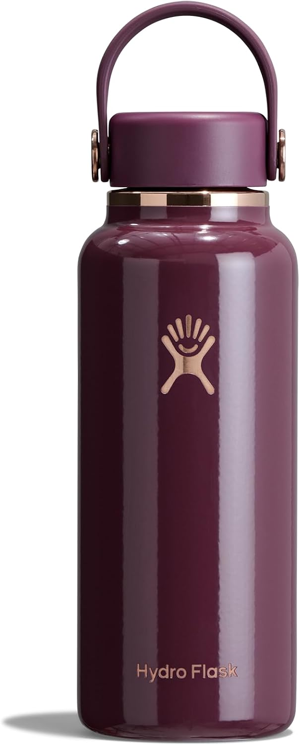 Hydro Flask Micro Bottle - Insulated Mini Leak Proof Flask for Purse or Pocket in 400 mL Gloss Winterberry