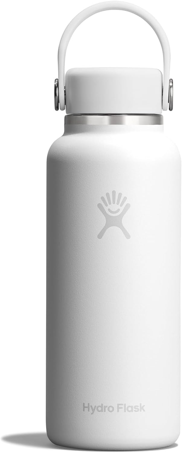 Hydro Flask Micro Bottle - Insulated Mini Leak Proof Flask for Purse or Pocket in 13.5 Oz White