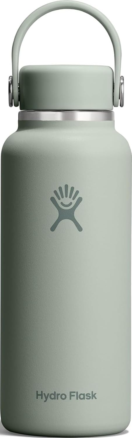 Hydro Flask Micro Bottle - Insulated Mini Leak Proof Flask for Purse or Pocket in 13.5 Oz Agave Green