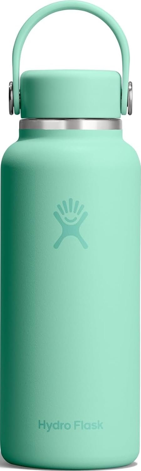 Hydro Flask Micro Bottle - Insulated Mini Leak Proof Flask for Purse or Pocket in 13.5 Oz Mermaid Green
