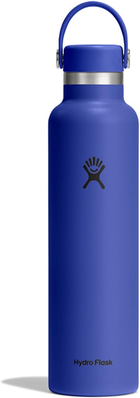 Hydro Flask Water Bottle - Insulated Stainless Steel - Non Spill, Leakproof in 24 Oz Capri Blue