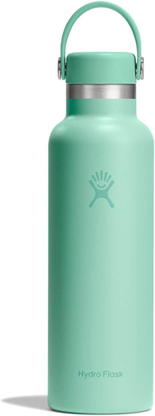Hydro Flask Water Bottle - Insulated Stainless Steel - Non Spill, Leakproof in 24 Oz Mermaid Green