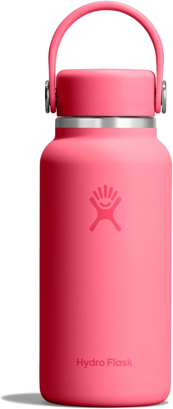 Hydro Flask Micro Bottle - Insulated Mini Leak Proof Flask for Purse or Pocket in 10 Oz Popstar Pink