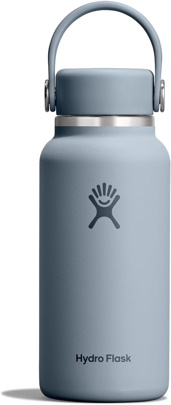 Hydro Flask Micro Bottle - Insulated Mini Leak Proof Flask for Purse or Pocket in 10 Oz Shale Gray