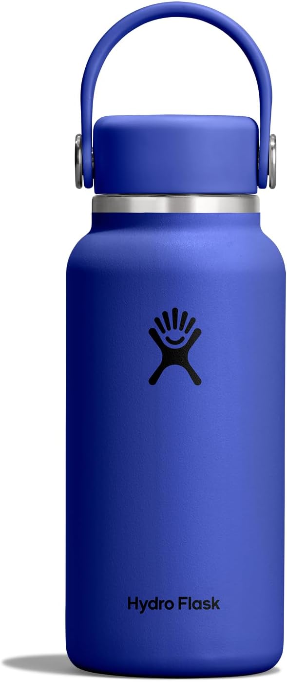 Hydro Flask Micro Bottle - Insulated Mini Leak Proof Flask for Purse or Pocket in 10 Oz Capri Blue