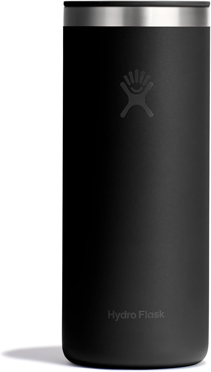 Hydro Flask Travel Coffee Cup – Insulated Stainless Steel, Non-Spill, Leak Resistant to-Go Tumbler 20 Oz Black
