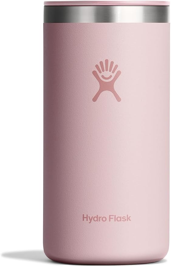 Hydro Flask Travel Coffee Cup – Insulated Stainless Steel, Non-Spill, Leak Resistant to-Go Tumbler 16 Oz Trillium Pink