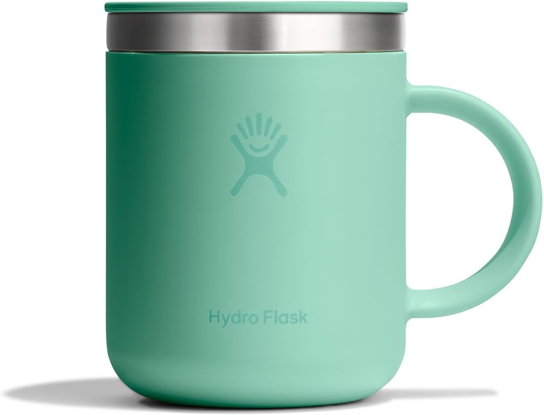 Hydro Flask Coffee Mug – Insulated Stainless Steel, Non Spill, Leak Resistant Travel Mug 12 Oz Mermaid Green