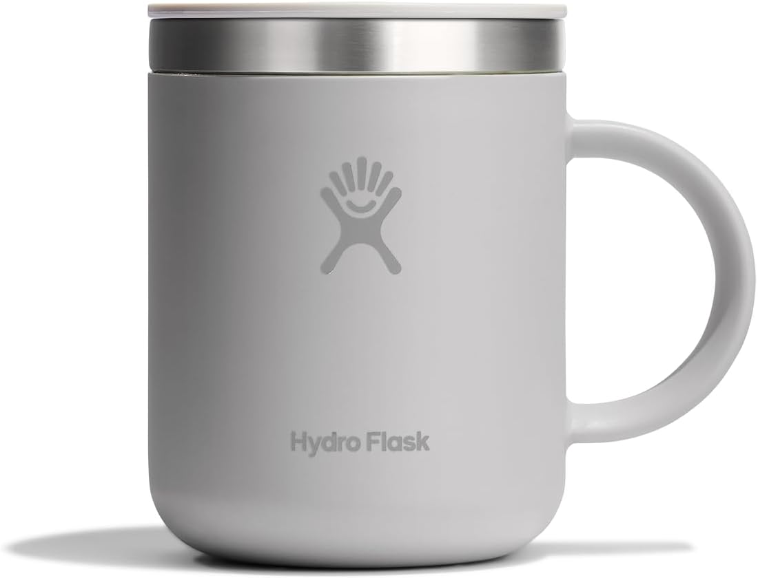Hydro Flask Coffee Mug – Insulated Stainless Steel, Non Spill, Leak Resistant Travel Mug 12 Oz Birch Gray Tonal Birch Gray