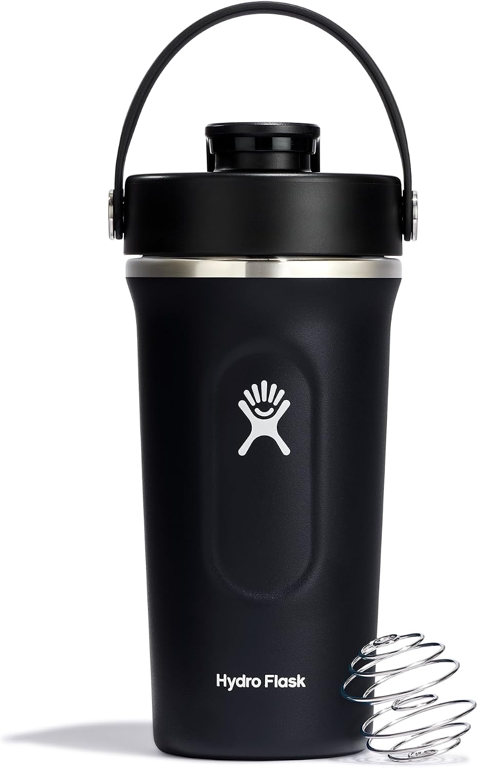Hydro Flask Shaker Bottle – Insulated Stainless Steel Gym Bottle for Pre Workout & Protein 24 Oz Black