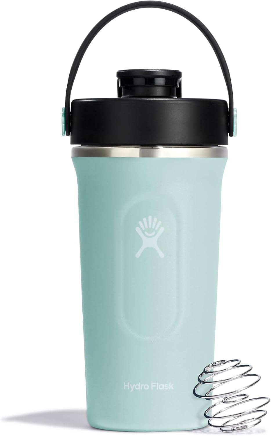 Hydro Flask Shaker Bottle – Insulated Stainless Steel Gym Bottle for Pre Workout & Protein 24 Oz Dew Dew Blue
