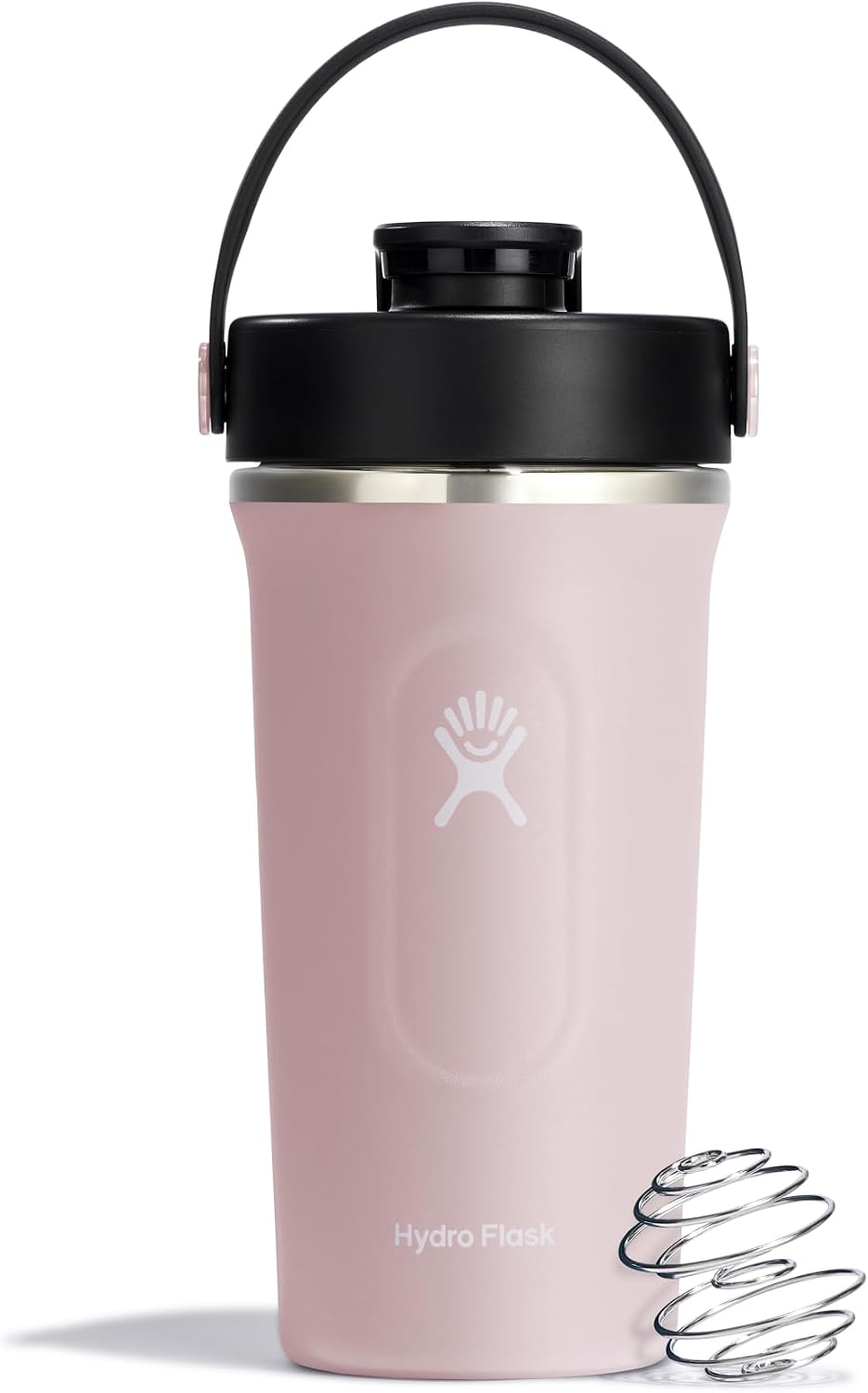 Hydro Flask Shaker Bottle – Insulated Stainless Steel Gym Bottle for Pre Workout & Protein 24 Oz Trillium Trillium Pink