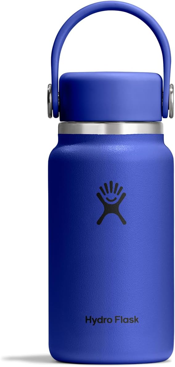 Hydro Flask Micro Bottle - Insulated Mini Leak Proof Flask for Purse or Pocket in 6.7 Oz Capri Blue