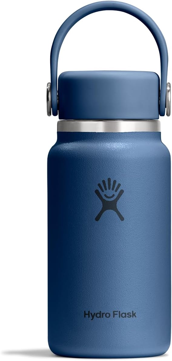 Hydro Flask Micro Bottle - Insulated Mini Leak Proof Flask for Purse or Pocket in 6.7 Oz Harbor Blue