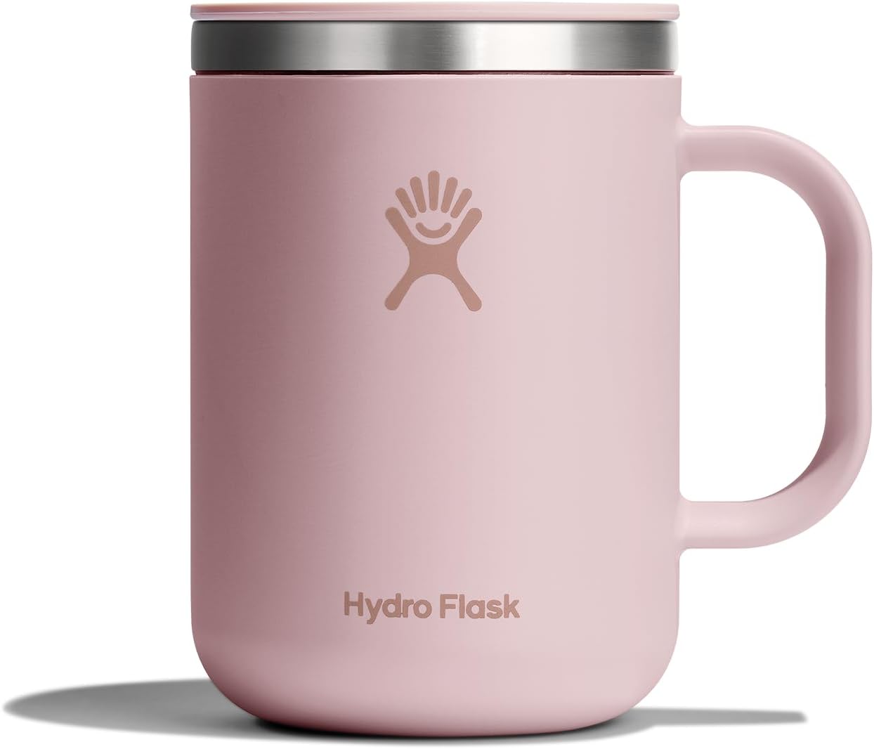 Hydro Flask Coffee Mug – Insulated Stainless Steel, Non Spill, Leak Resistant Travel Mug 24 Oz Trillium Pink Tonal Trillium