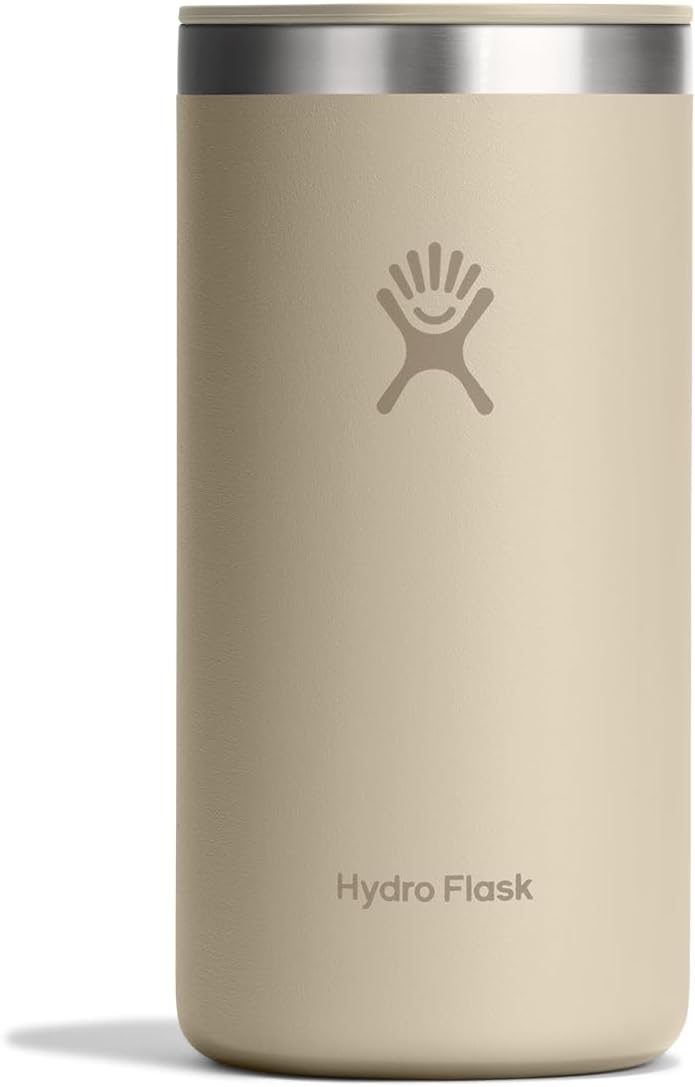 Hydro Flask Travel Coffee Cup – Insulated Stainless Steel, Non-Spill, Leak Proof To-Go Tumbler 16 Oz Oat Tan