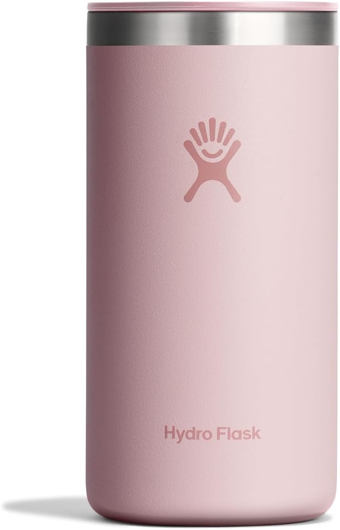 Hydro Flask Travel Coffee Cup – Insulated Stainless Steel, Non-Spill, Leak Resistant to-Go Tumbler 16 Oz Trillium Pink
