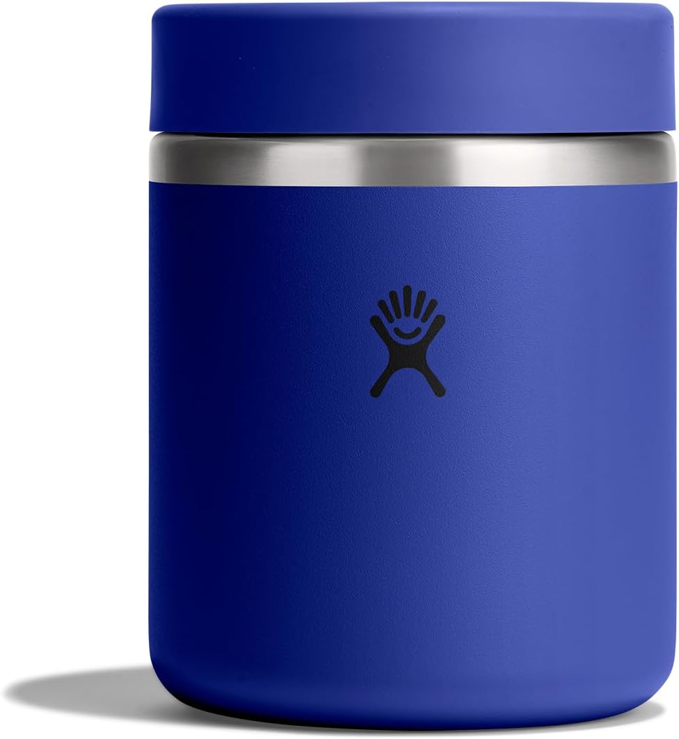 Hydro Flask Food Jar – Insulated Stainless Steel, Snack Travel Container for Hot Food & Soup 28 Oz Capri Blue