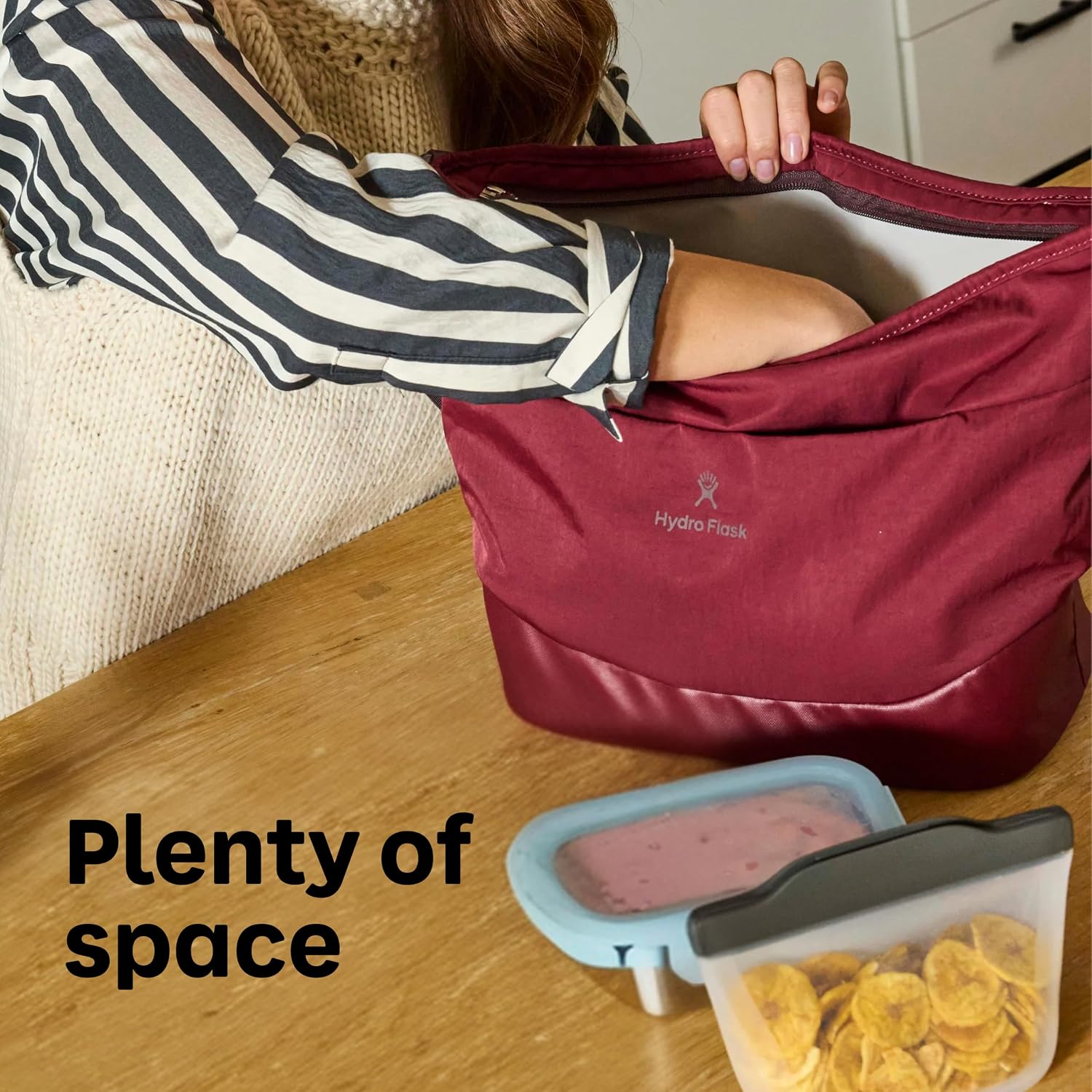 Hydro Flask Palmer Green Carryout Lunch Tote, 1 EA