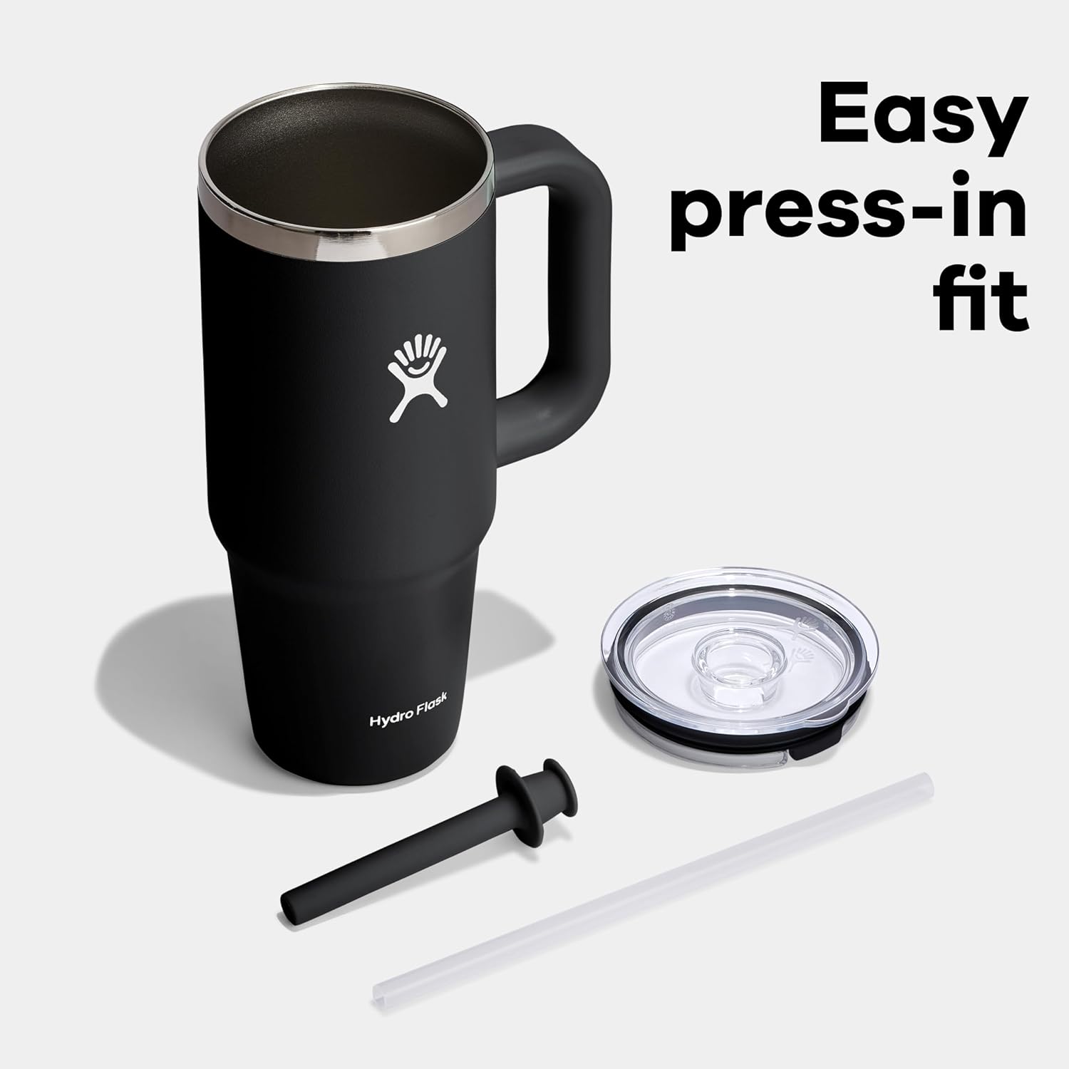 Hydro Flask Medium Press-in All Around Tumbler with Clear Straw Lid