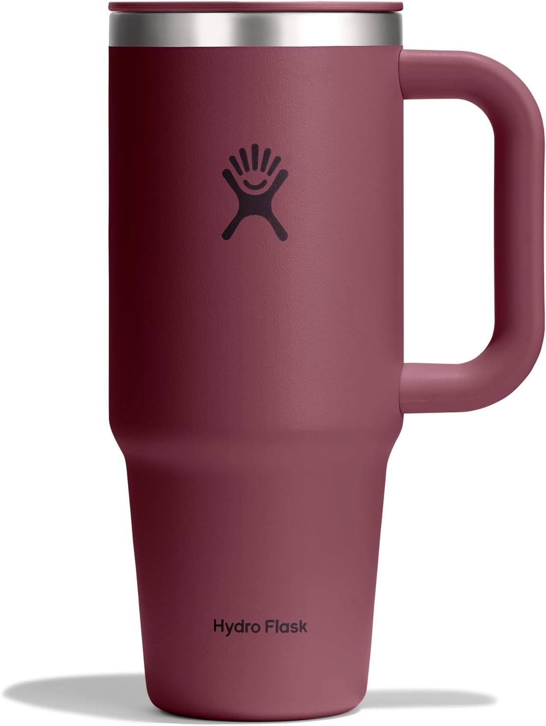 Hydro Flask Coffee Travel Tumbler Mug – Insulated Stainless Steel, Leak Proof Hot & Iced Coffee Cup 24 Oz Burgundy