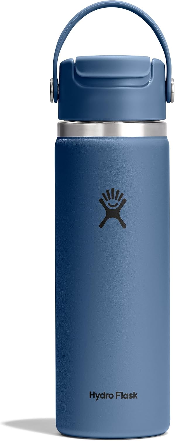 Hydro Flask Flip Sip Coffee Tumbler Mug – Insulated Stainless Steel, Non Spill, Leak Proof Travel Coffee Cup 20 Oz Harbor Blue