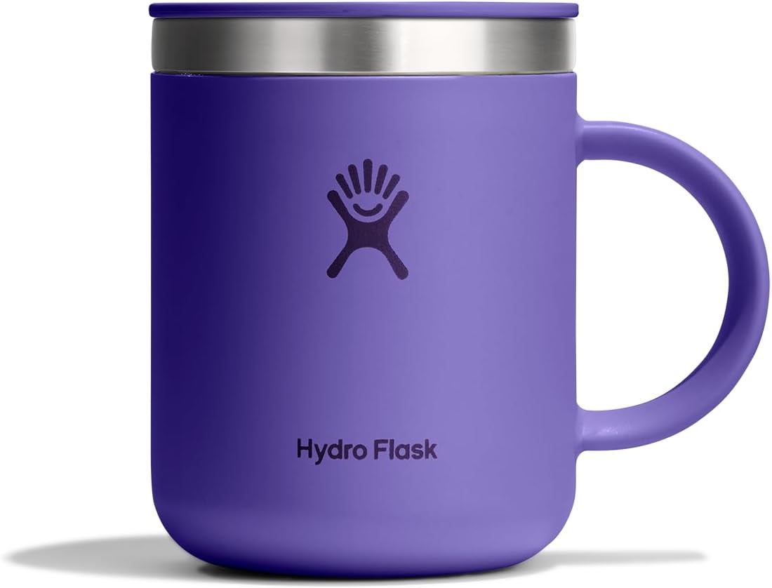 Hydro Flask Coffee Mug – Insulated Stainless Steel, Non Spill, Leak Resistant Travel Mug 12 Oz Utopia Purple