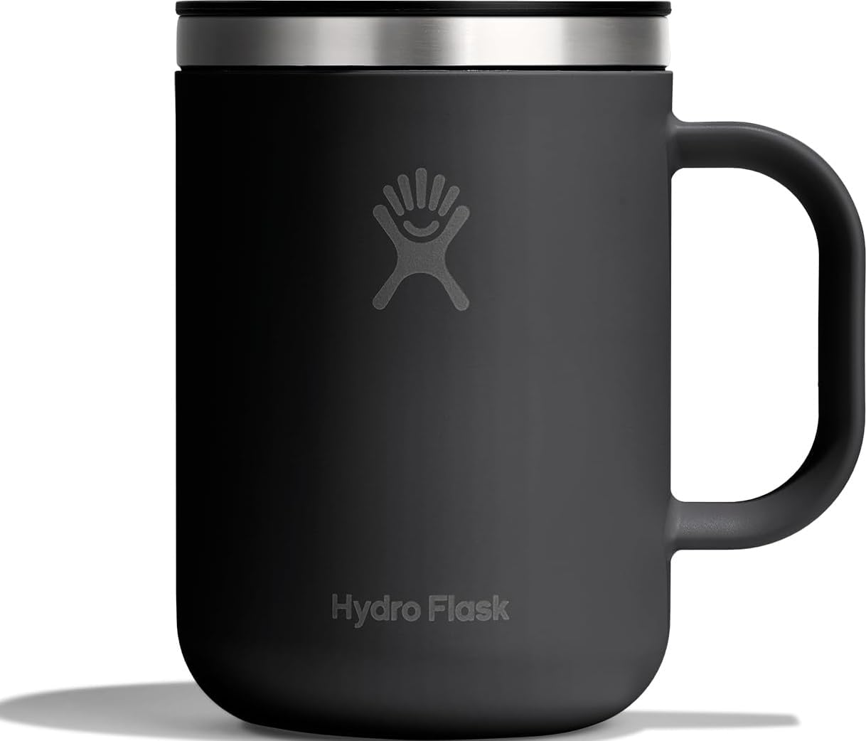 Hydro Flask Coffee Mug – Insulated Stainless Steel, Non Spill, Leak Resistant Travel Mug 24 Oz Tonal Black