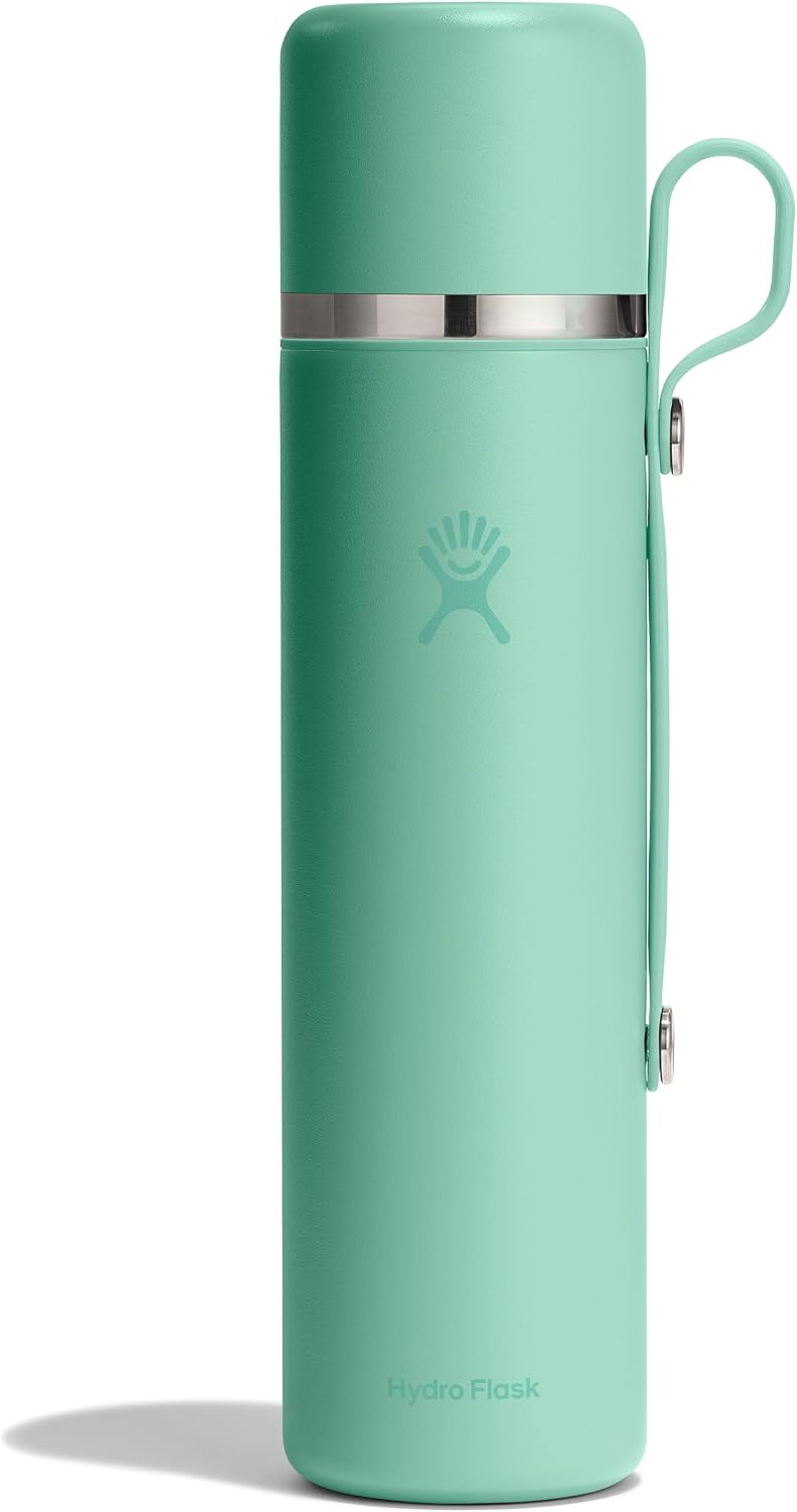 Hydro Flask Hot Flask & Cup – Insulated Stainless Steel, Hot Drink Travel Container for Coffee & Tea 36 Oz Mermaid Green
