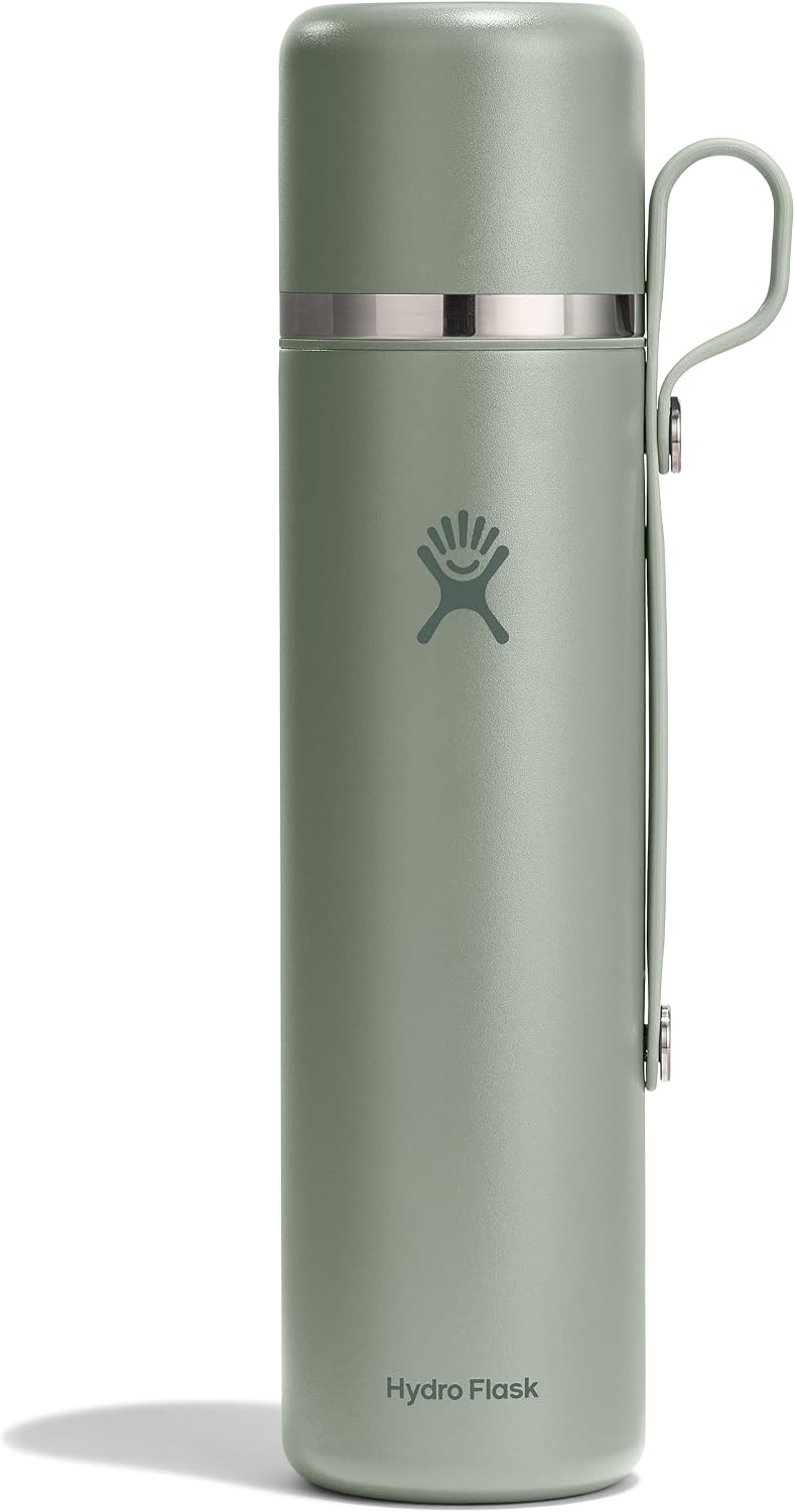 Hydro Flask Hot Flask & Cup – Insulated Stainless Steel, Hot Drink Travel Container for Coffee & Tea 36 Oz Agave Green