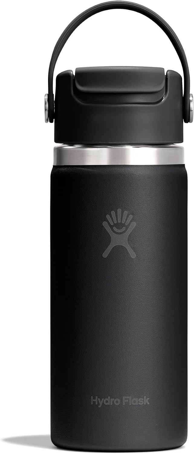 Hydro Flask Flip Sip Coffee Tumbler Mug – Insulated Stainless Steel, Non Spill, Leak Proof Travel Coffee Cup 16 Oz Black