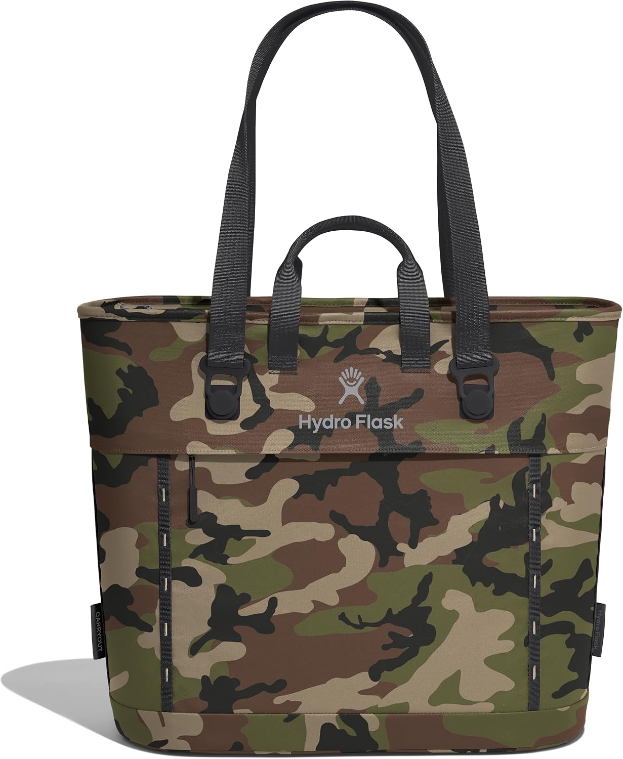 Hydro Flask Carryout Tote - Insulated Tote Bag - 20 L Capacity in Woodland Camo