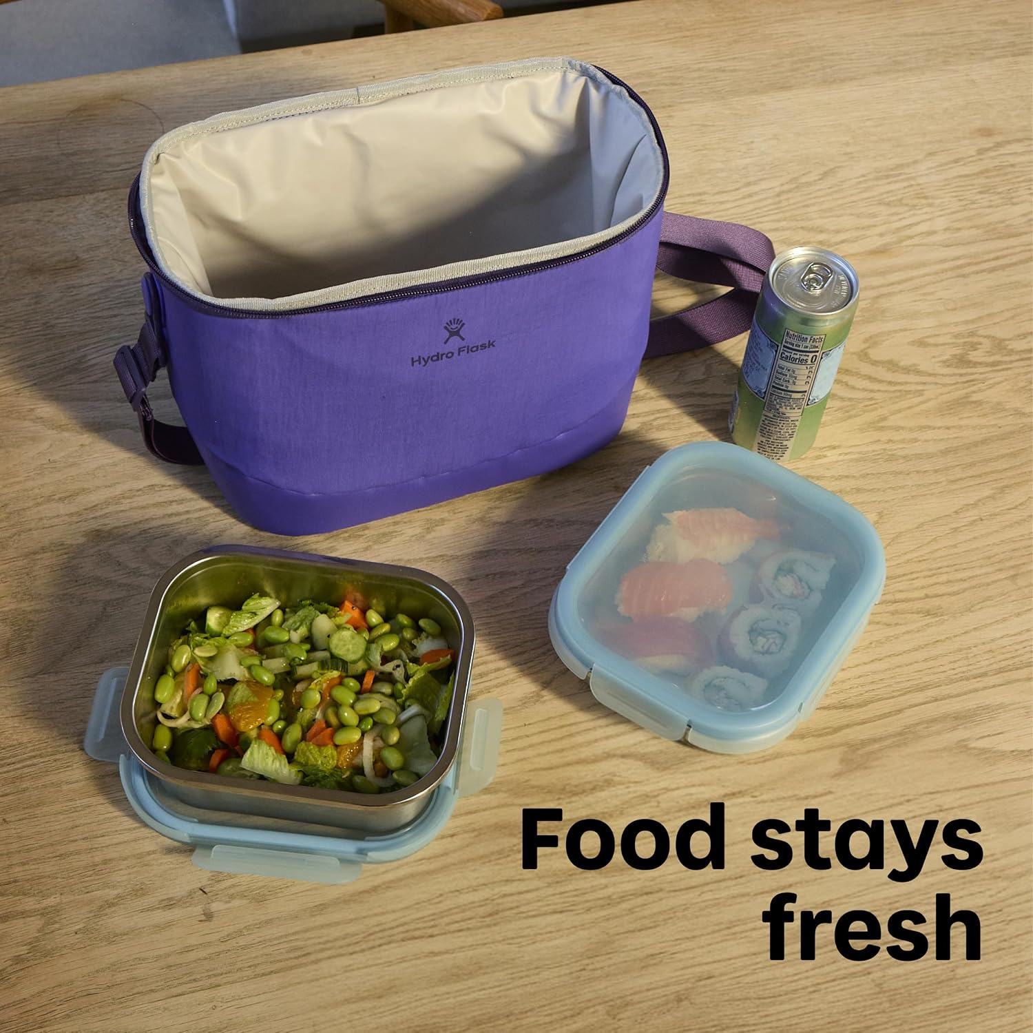 Hydro Flask Carryout Lunch Bag - Insulated Lunch Bag - Soft Travel Cooler Black