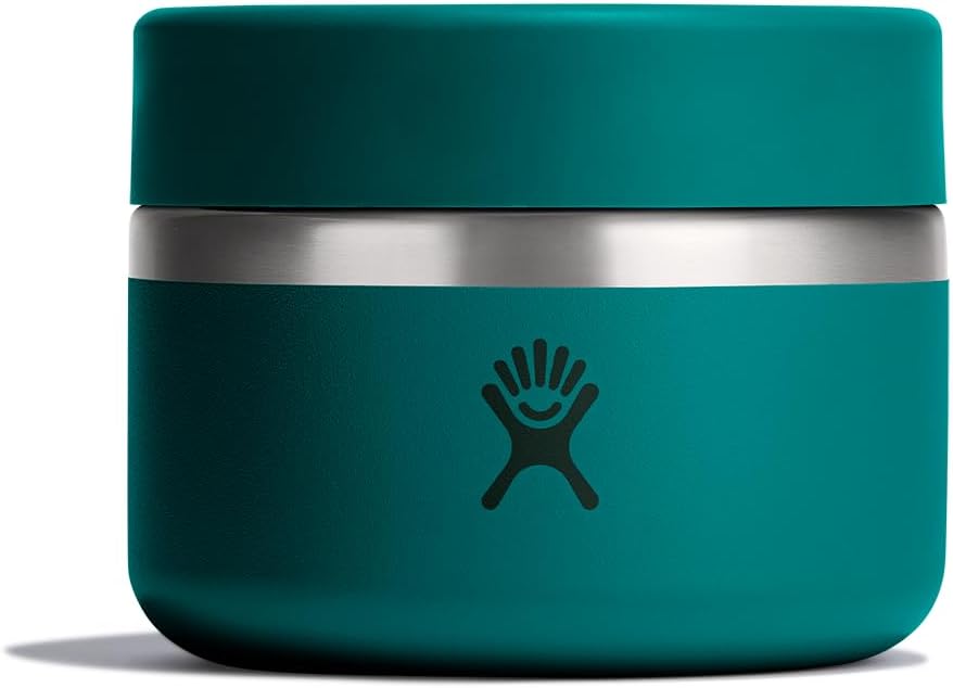 Hydro Flask Food Jar – Insulated Stainless Steel, Snack Travel Container for Hot Food, Lunch, & Soup 12 Oz Deep Teal