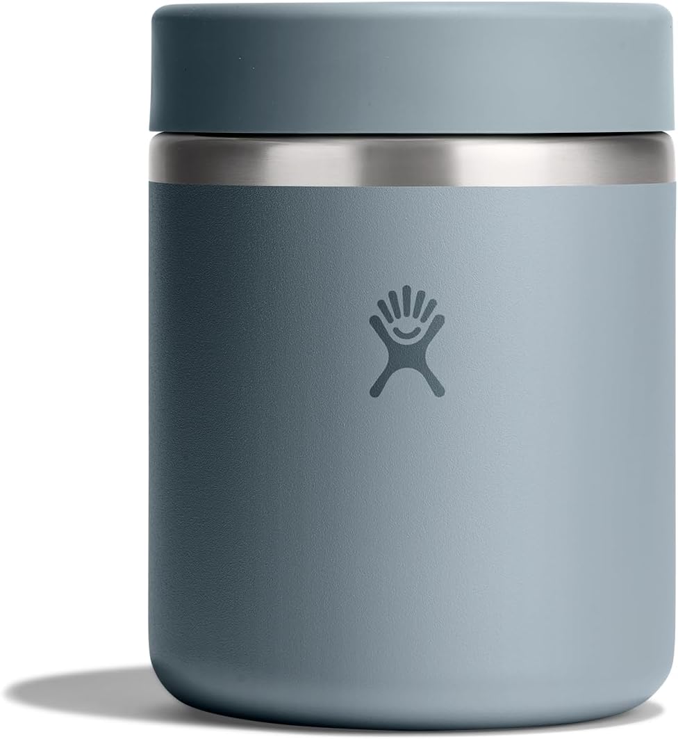 Hydro Flask Food Jar – Insulated Stainless Steel, Snack Travel Container for Hot Food & Soup 28 Oz Shale Gray