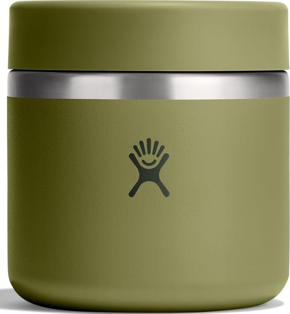 HYDRO FLASK Food Jar – Insulated Stainless Steel, Snack Travel Container for Hot Food, Lunch, & Soup 20 Oz Palmer Green