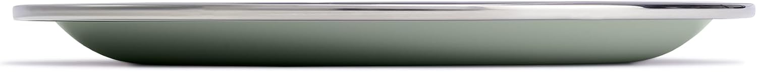 Hydro Flask Outdoor Kitchen Plate – Stainless Steel Reusable Plate – Camping Kitchen Essentials Agave Green